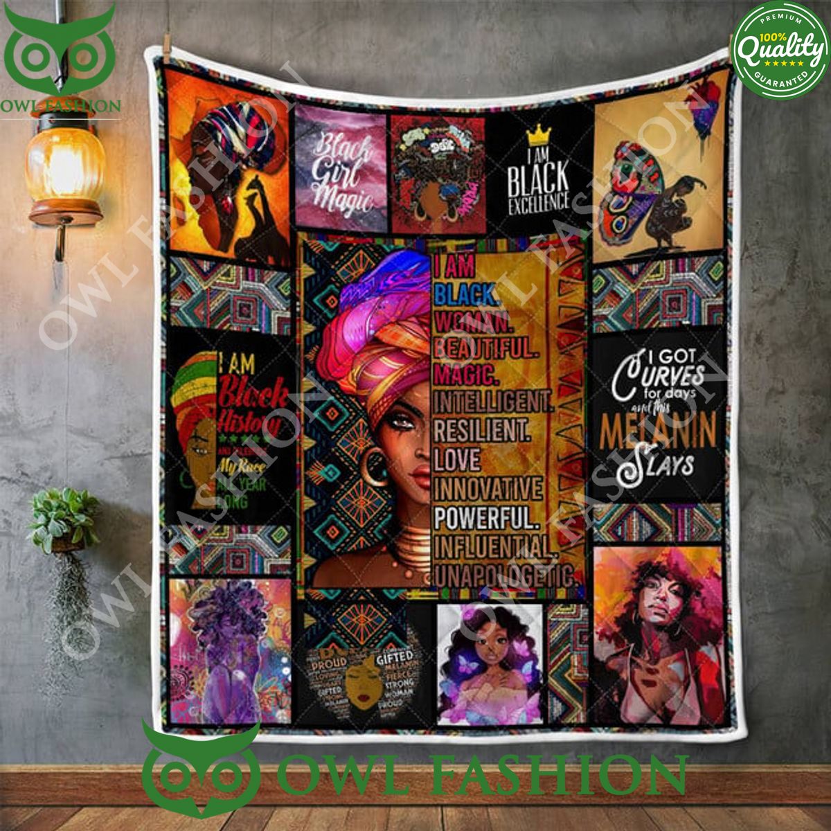 Black Month History I Am Woman Beautiful Magic Quilt - Adult & Kids T-Shirts, Sweatshirts & Hoodies apparel design preview 1