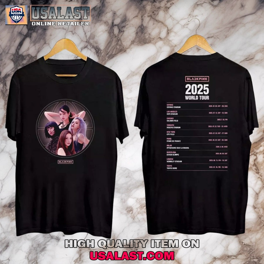 Black Pink 2025 Concert World Tour - Adult & Kids T-Shirts, Sweatshirts & Hoodies apparel design preview 1