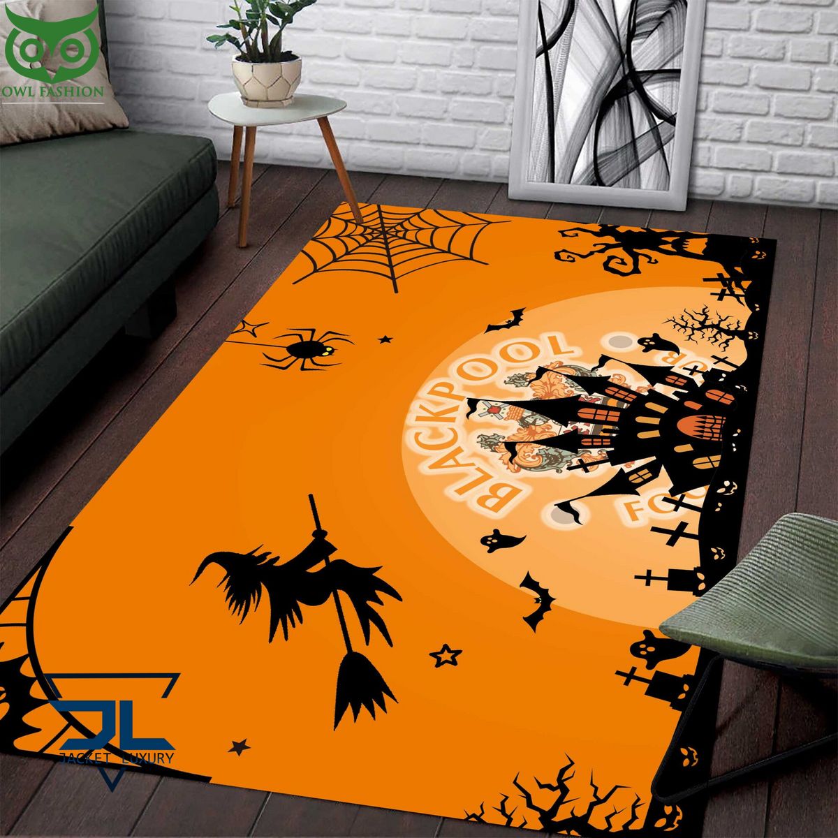 Blackpool F.C EFL Halloween Carpet Rug - Adult & Kids T-Shirts, Sweatshirts & Hoodies apparel design preview 1
