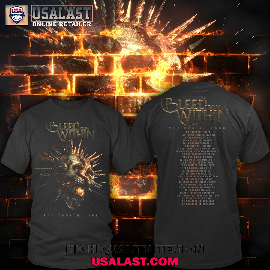 Bleed From Within The Zenith Tour 2025 - Adult & Kids T-Shirts, Sweatshirts & Hoodies apparel design preview 1