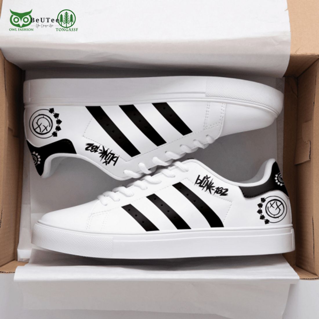 Blink 182 3D Over Printed Stan Smith Shoes - Adult & Kids T-Shirts, Sweatshirts & Hoodies apparel design preview 1