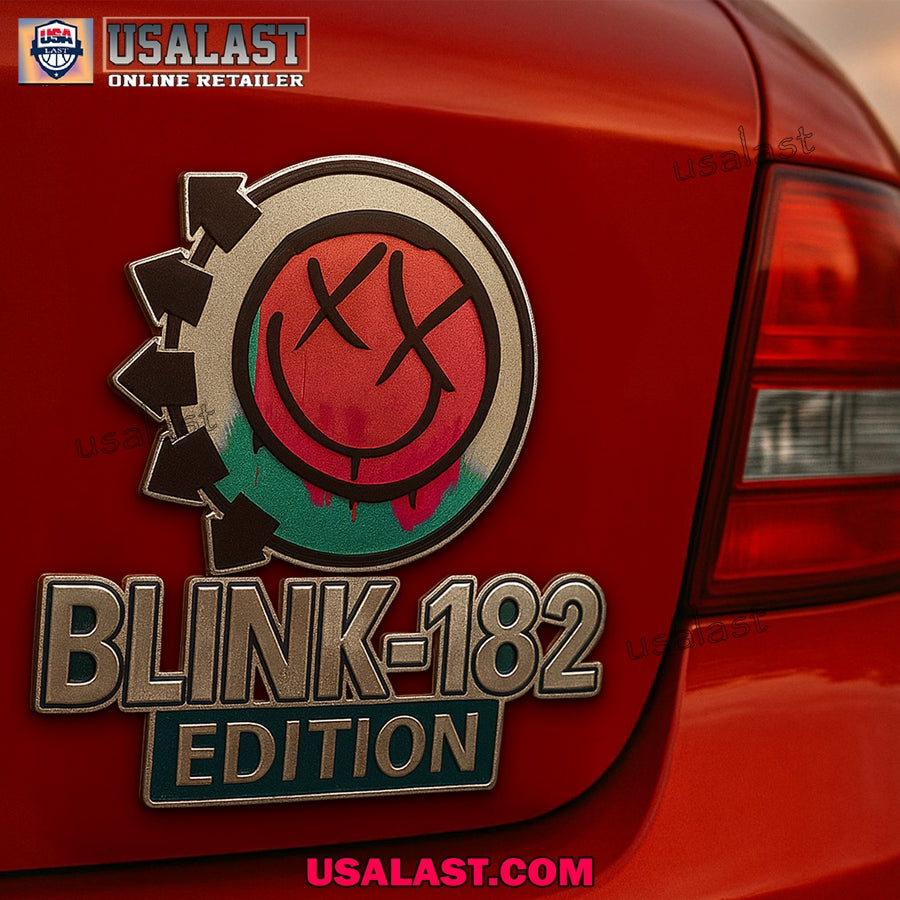 Blink 182 Edition Car Emblem Custom 3D Badge - Adult & Kids T-Shirts, Sweatshirts & Hoodies apparel design preview 1