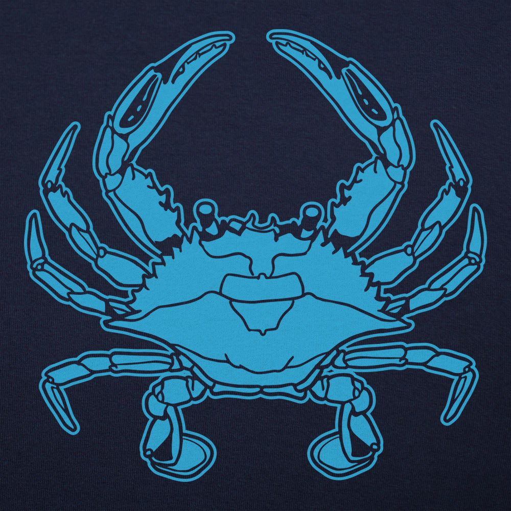 Blue Crab - Adult & Kids T-Shirts, Sweatshirts & Hoodies apparel design preview 1