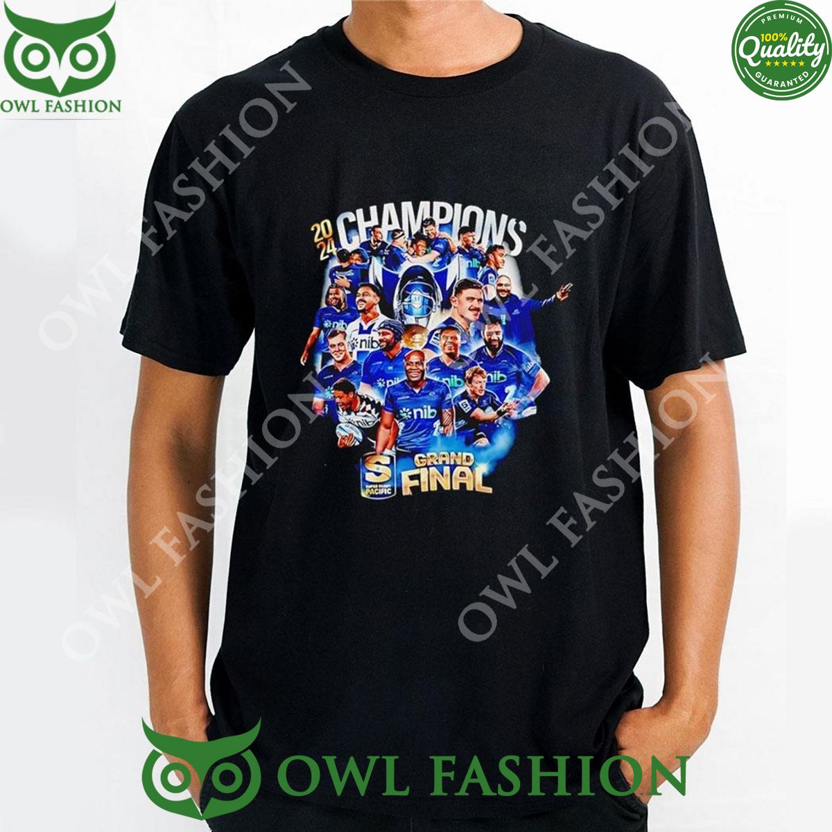 Blues Super Rugby Grand Final 2024 Champions - Adult & Kids T-Shirts, Sweatshirts & Hoodies apparel design preview 1