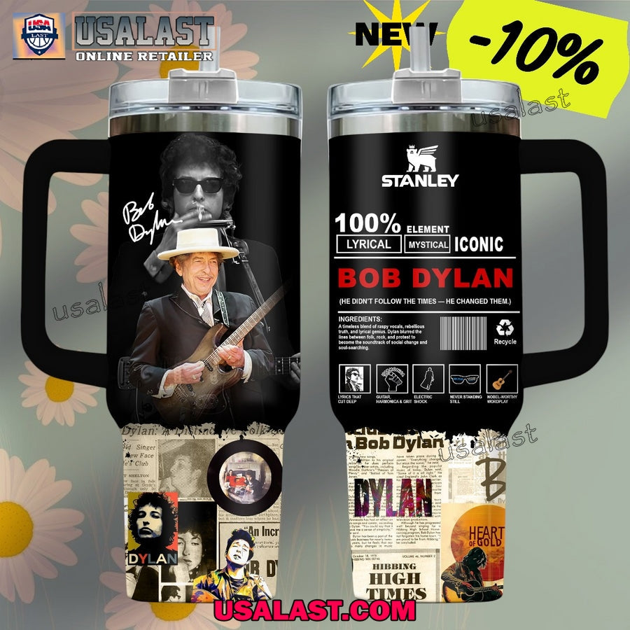 Bob Dylan Limited Edition 40oz Tumbler - Adult & Kids T-Shirts, Sweatshirts & Hoodies apparel design preview 1