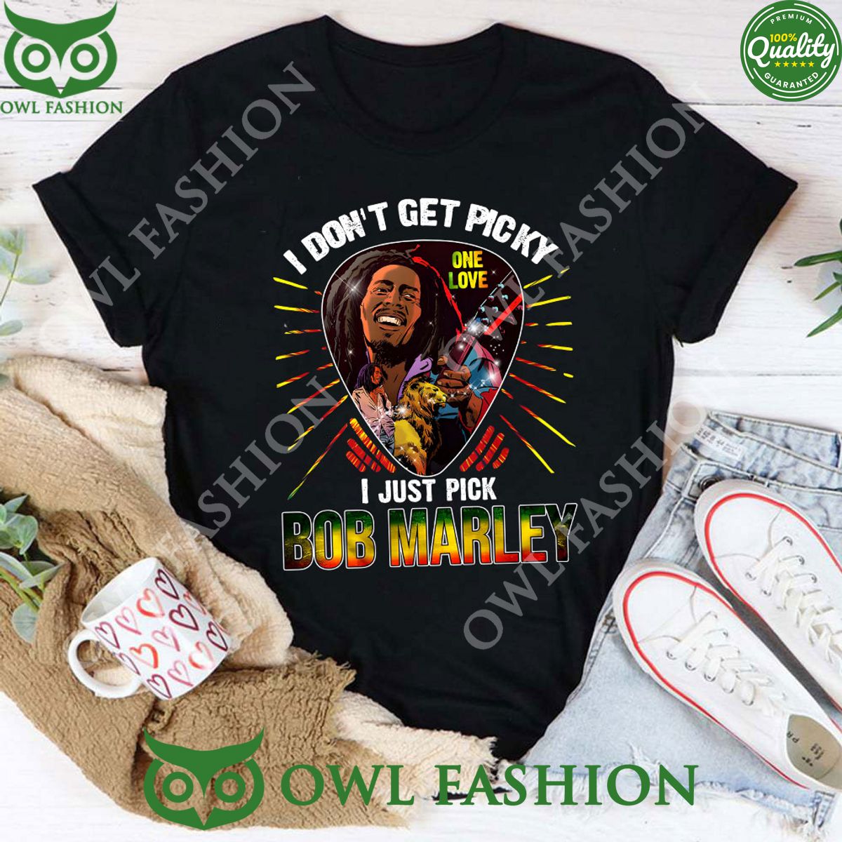 Bob Marley I Don't Get Picky Just Pick 2D - Adult & Kids T-Shirts, Sweatshirts & Hoodies apparel design preview 1