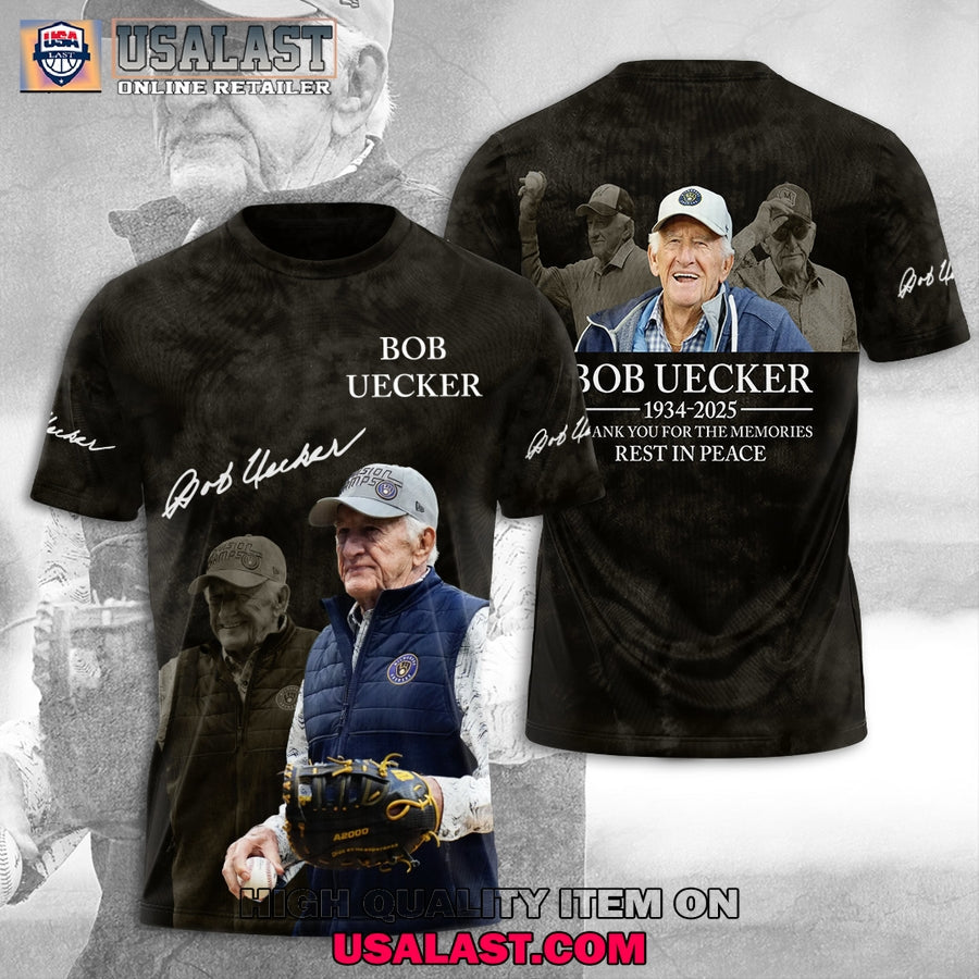 Bob Uecker 1934 2025 Rest In Peace - Adult & Kids T-Shirts, Sweatshirts & Hoodies apparel design preview 1