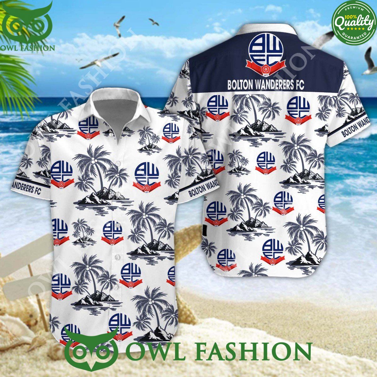 Bolton Wanderers Football Club Championship Island - Adult & Kids T-Shirts, Sweatshirts & Hoodies apparel design preview 1