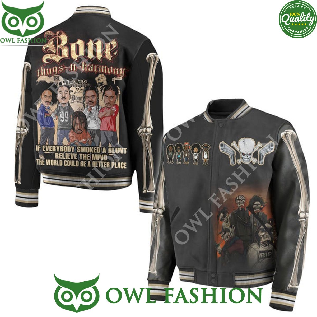 Bone Thugs N Harmony hip hop group smoked a blunt - Adult & Kids T-Shirts, Sweatshirts & Hoodies apparel design preview 1
