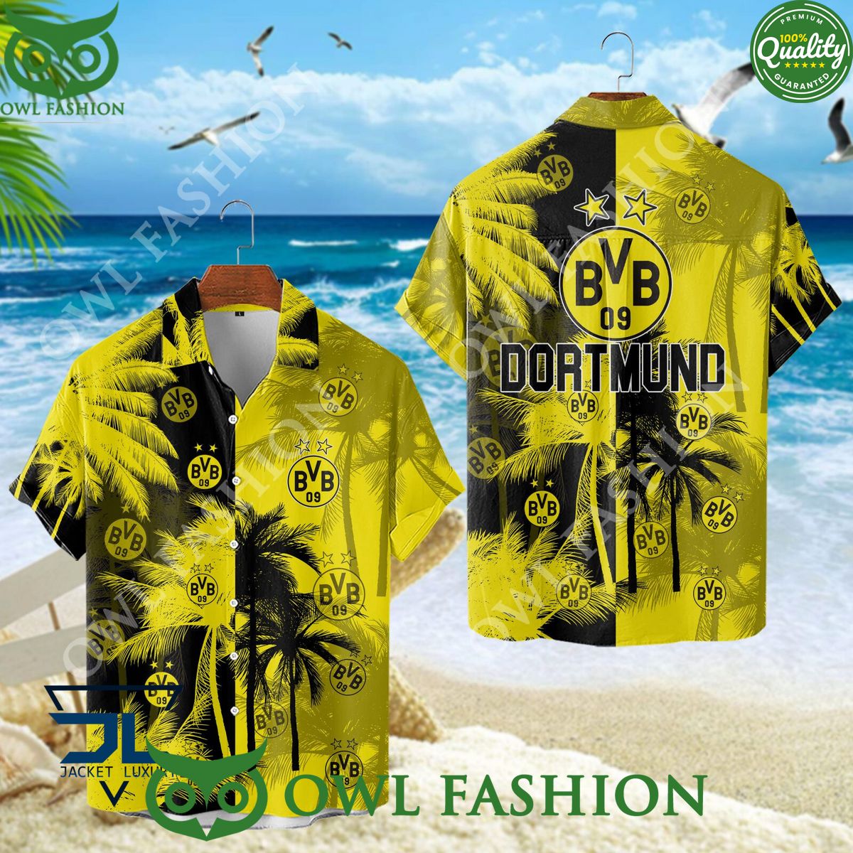 Borussia Dortmund Bundesliga Champion Tropical - Adult & Kids T-Shirts, Sweatshirts & Hoodies apparel design preview 1