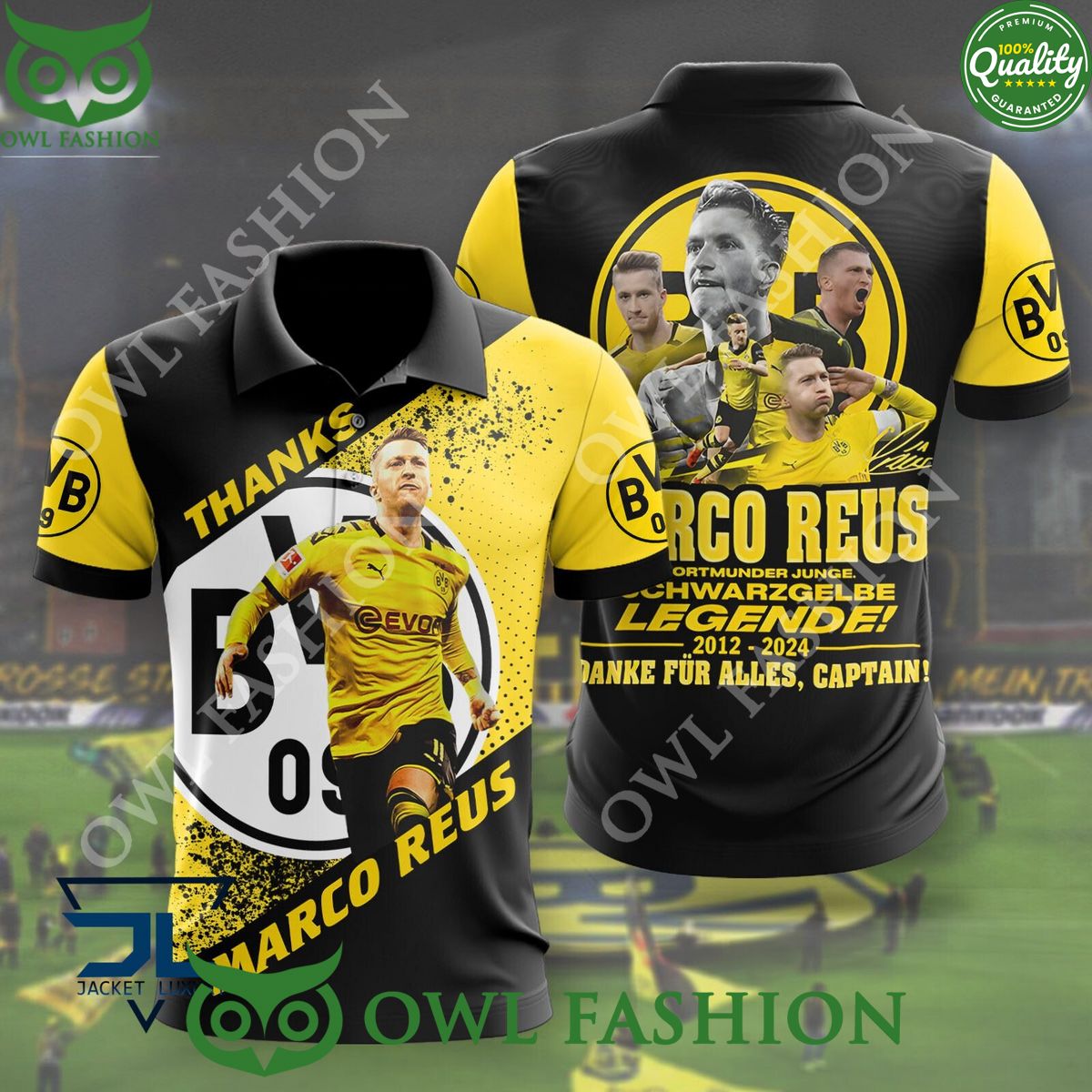 Borussia Dortmund Danke Fur Alles Captain Legende - Adult & Kids T-Shirts, Sweatshirts & Hoodies apparel design preview 1