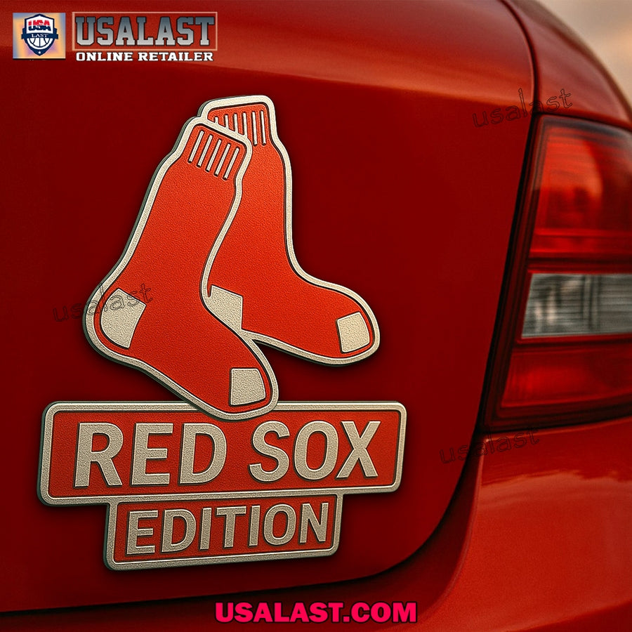 Boston Red Sox Premium Car Emblem Custom 3D Badge - Adult & Kids T-Shirts, Sweatshirts & Hoodies apparel design preview 1