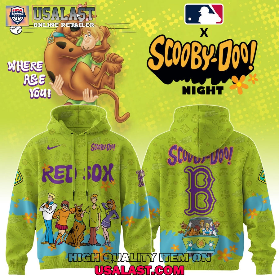 Boston Red Sox Scooby Doo Night 3D Set - Adult & Kids T-Shirts, Sweatshirts & Hoodies apparel design preview 1