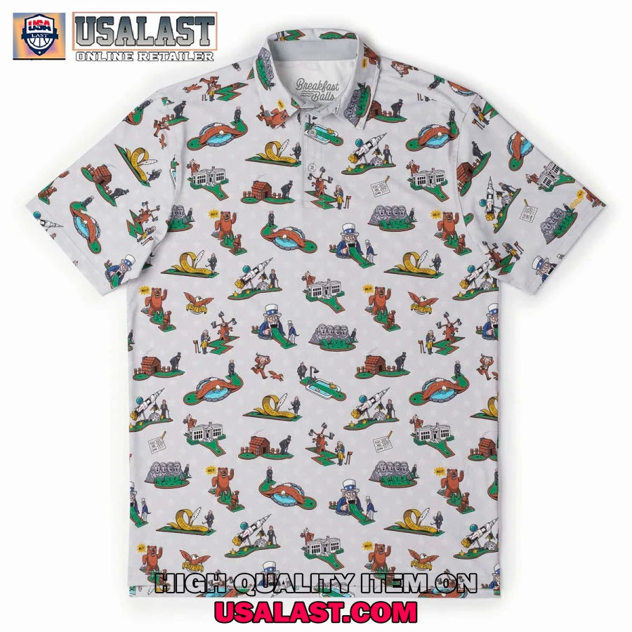 Breakfast Balls Life Liberty Birdies Men Polo - Adult & Kids T-Shirts, Sweatshirts & Hoodies apparel design preview 1