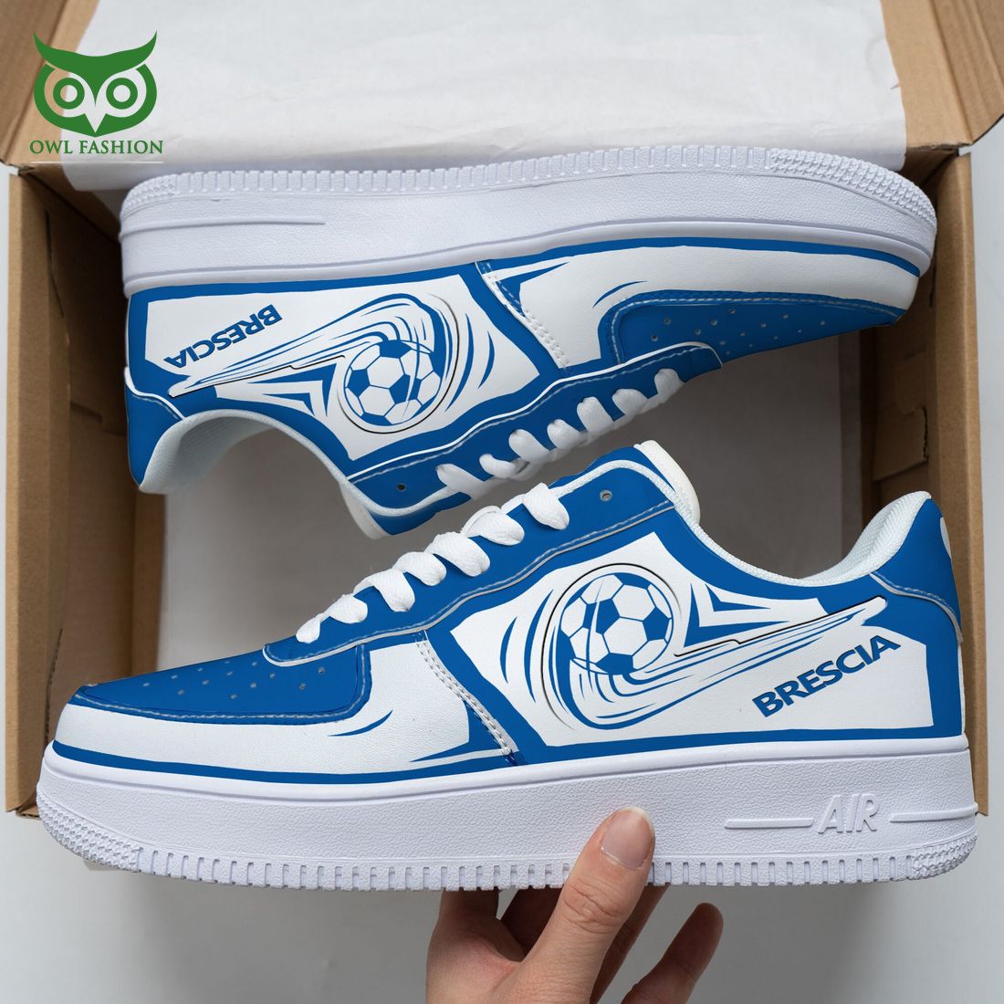 Brescia Calcio Serie A NAF Air Force 1 Shoes - Adult & Kids T-Shirts, Sweatshirts & Hoodies apparel design preview 1