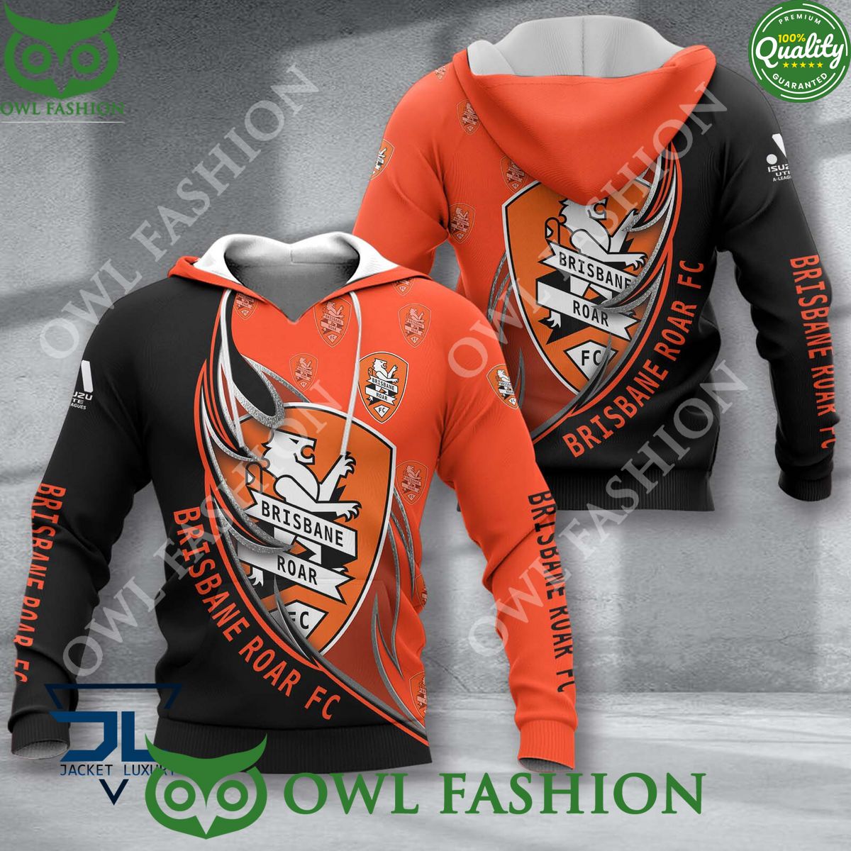 Brisbane Roar FC A League Football 3D - Adult & Kids T-Shirts, Sweatshirts & Hoodies apparel design preview 1