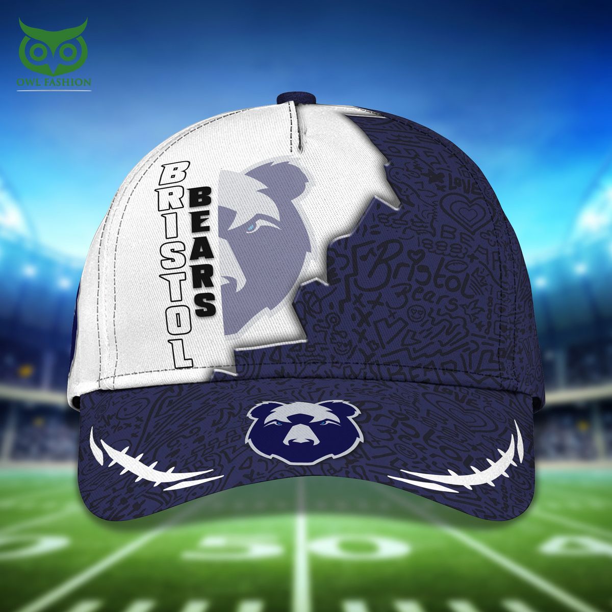 Bristol Bears Football Team Classic Cap - Adult & Kids T-Shirts, Sweatshirts & Hoodies apparel design preview 1
