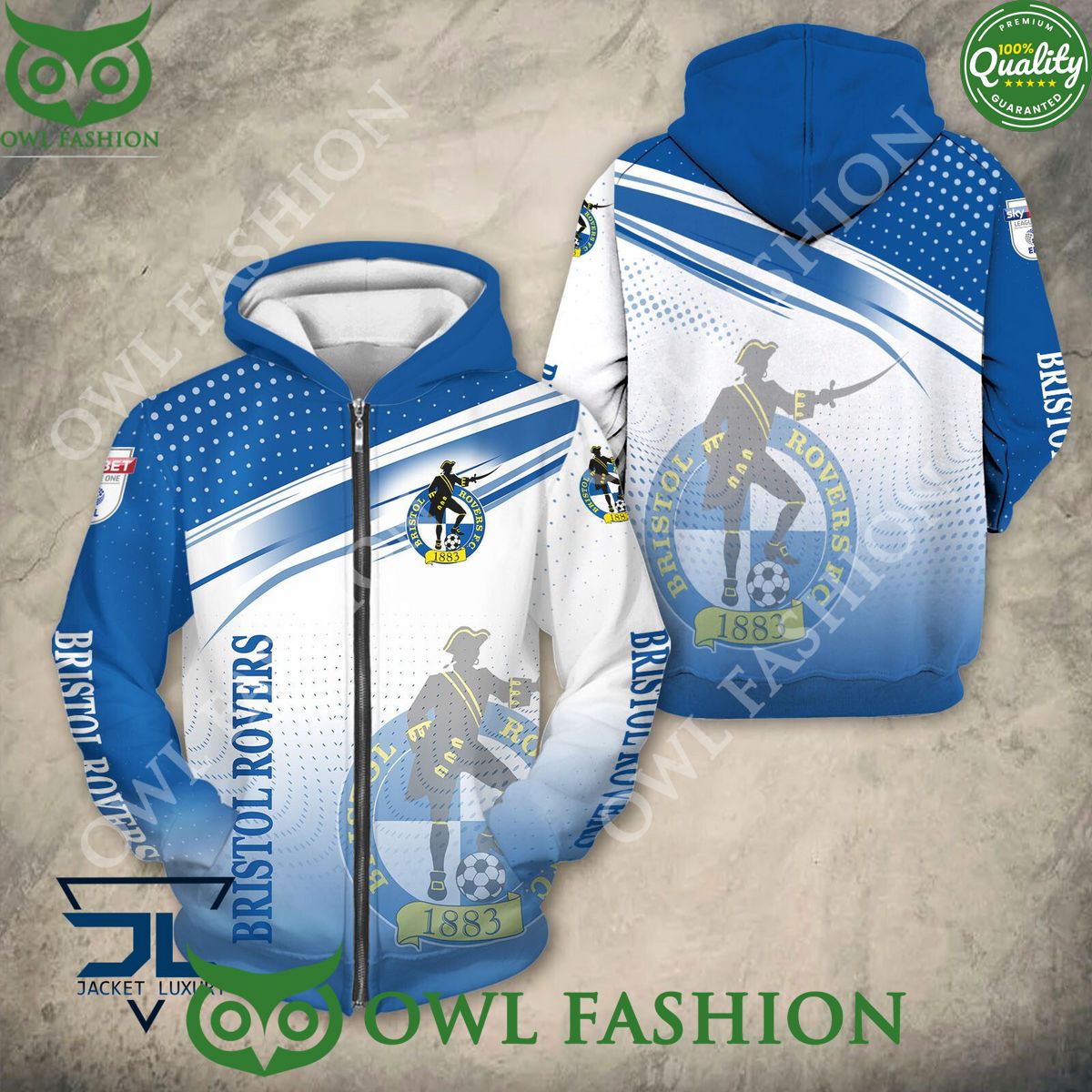 Bristol Rovers Football Champion Premium 3D - Adult & Kids T-Shirts, Sweatshirts & Hoodies apparel design preview 1
