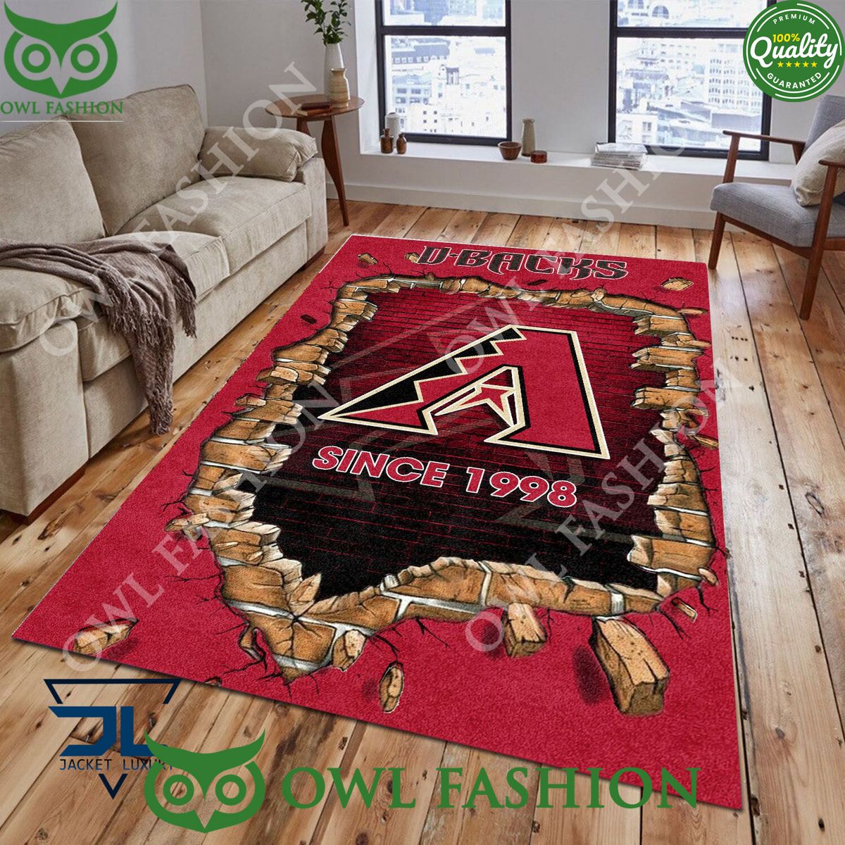 Broken Wall Arizona Diamondbacks MLB Baseball Team - Adult & Kids T-Shirts, Sweatshirts & Hoodies apparel design preview 1
