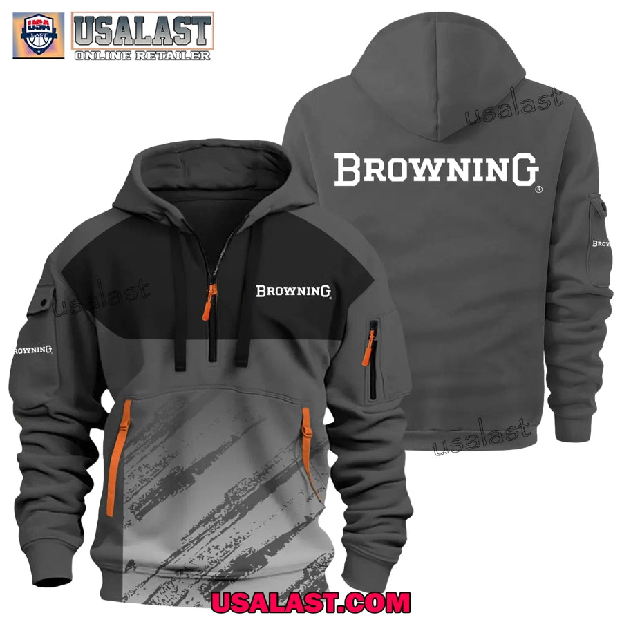 Browning Gun Brand Heavy Zip - Adult & Kids T-Shirts, Sweatshirts & Hoodies apparel design preview 1