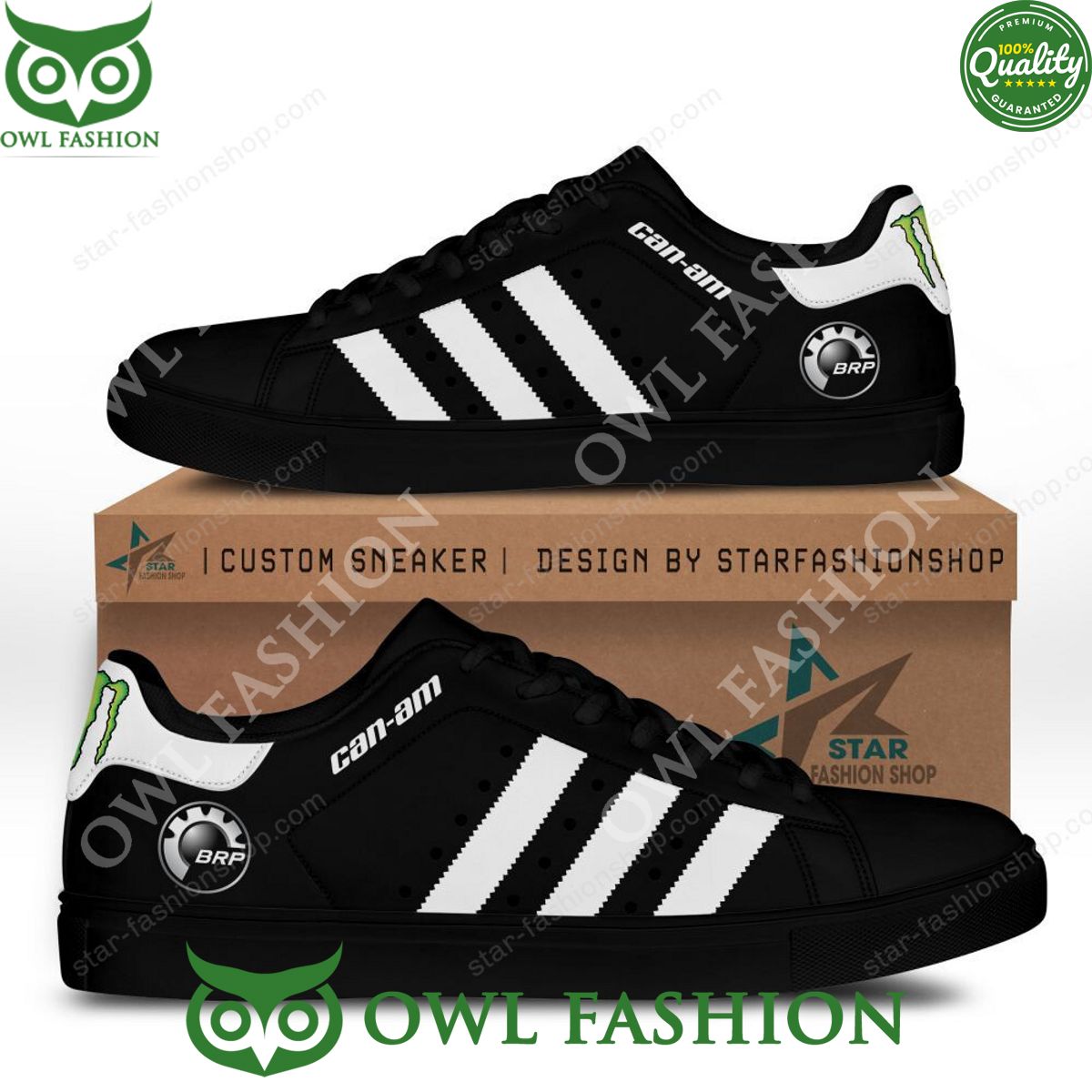 BRP Can-am Black Stan Smith Low Top Shoes - Adult & Kids T-Shirts, Sweatshirts & Hoodies apparel design preview 1