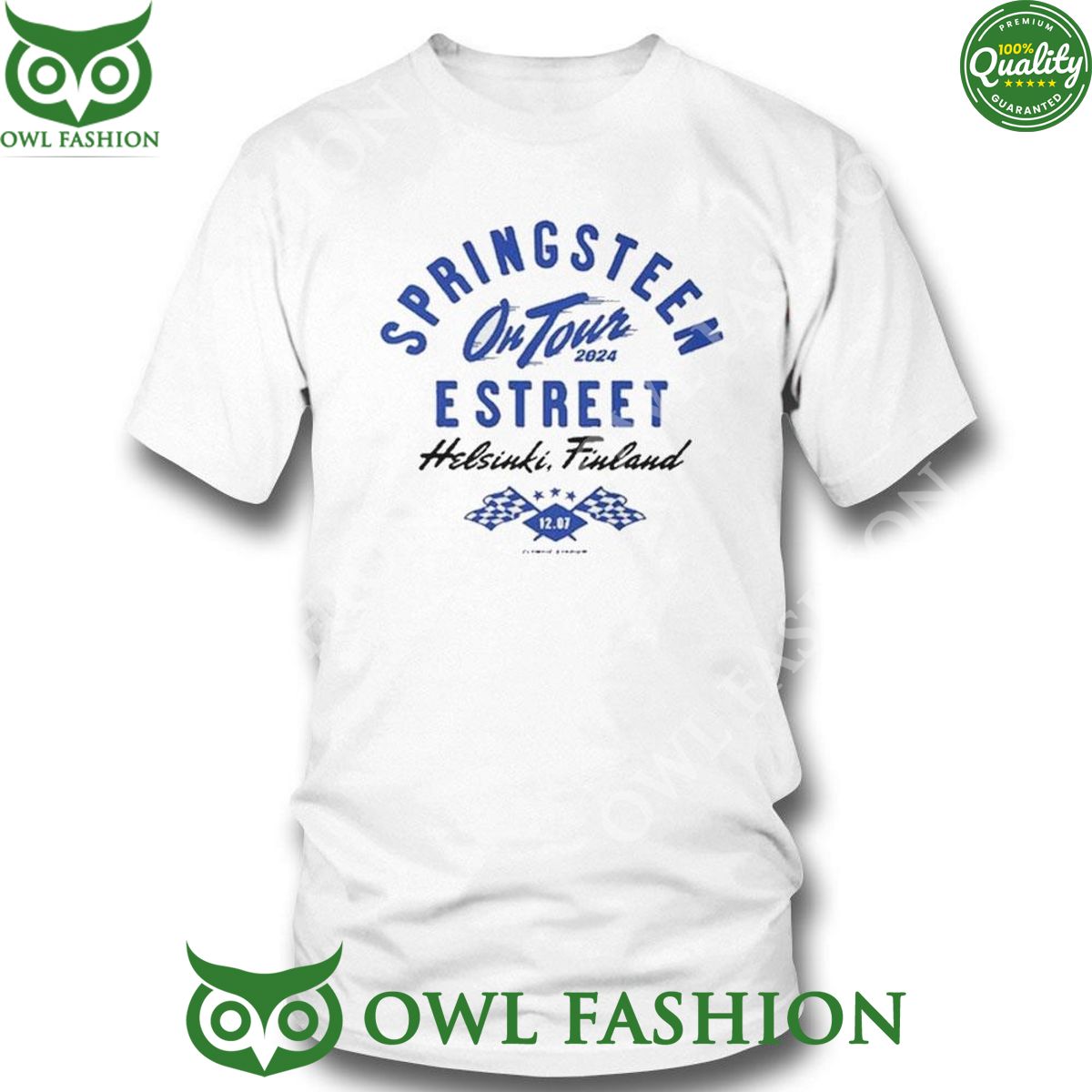 Bruce Springsteen On tour July 12 2024 Olympia - Adult & Kids T-Shirts, Sweatshirts & Hoodies apparel design preview 1