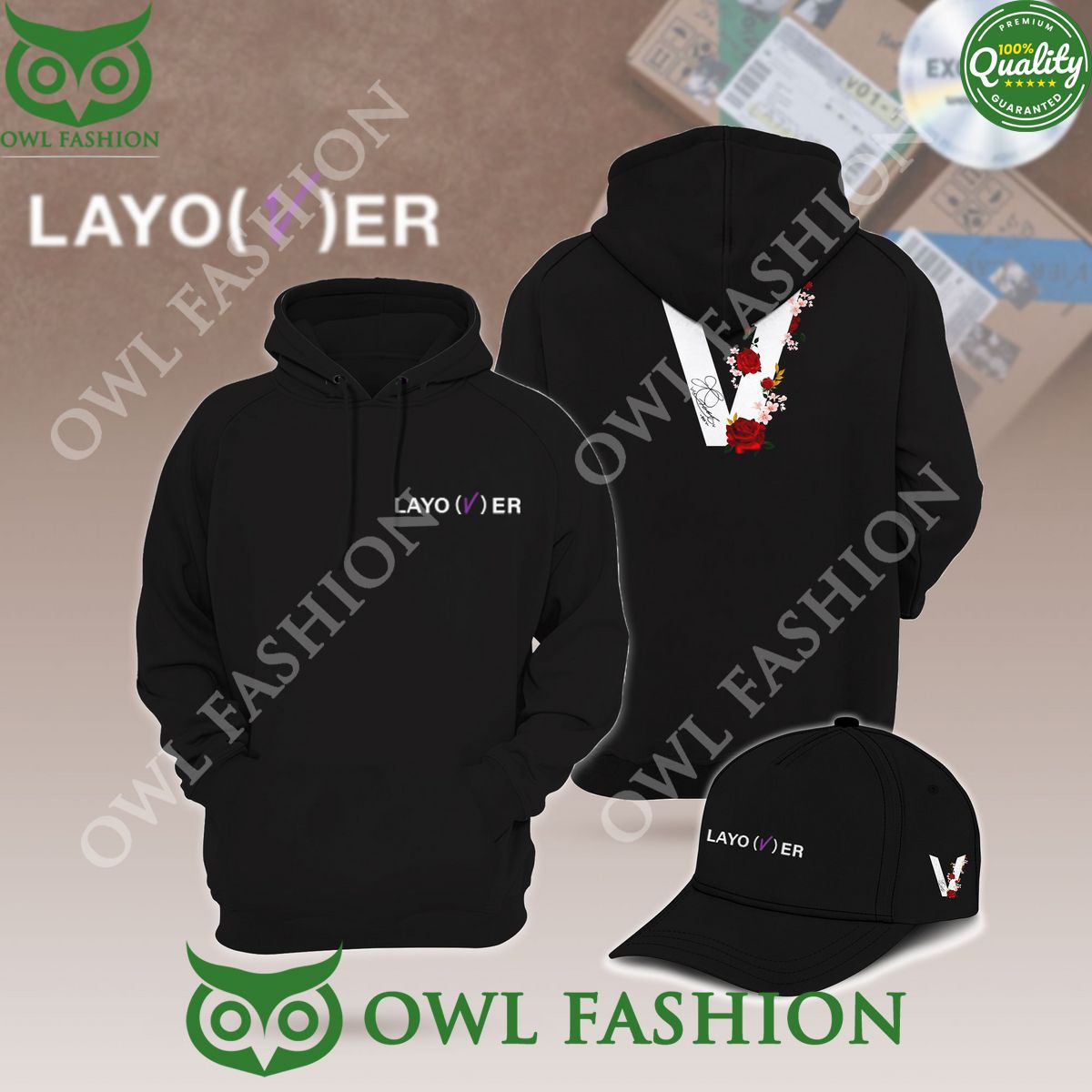BTS V LAYO ER Debut Album 2D - Adult & Kids T-Shirts, Sweatshirts & Hoodies apparel design preview 1