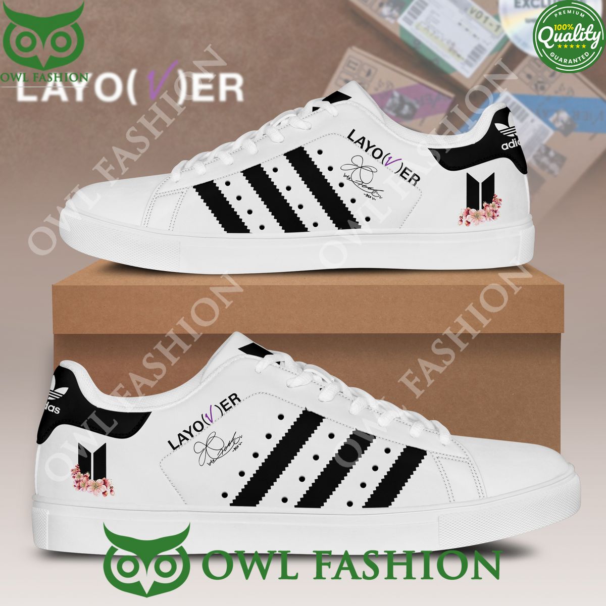 BTS V LAYO ER Debut Album Stan Smith - Adult & Kids T-Shirts, Sweatshirts & Hoodies apparel design preview 1