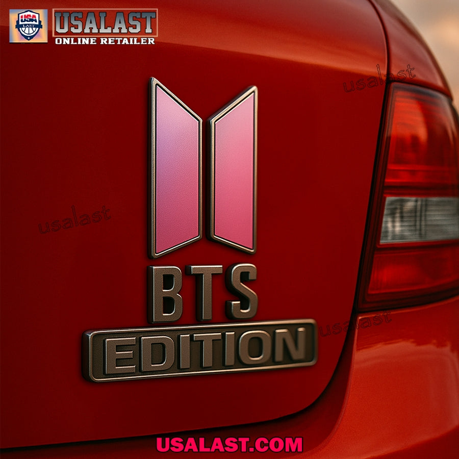 BTS Custom 3D Car Badge Sticker - Adult & Kids T-Shirts, Sweatshirts & Hoodies apparel design preview 1