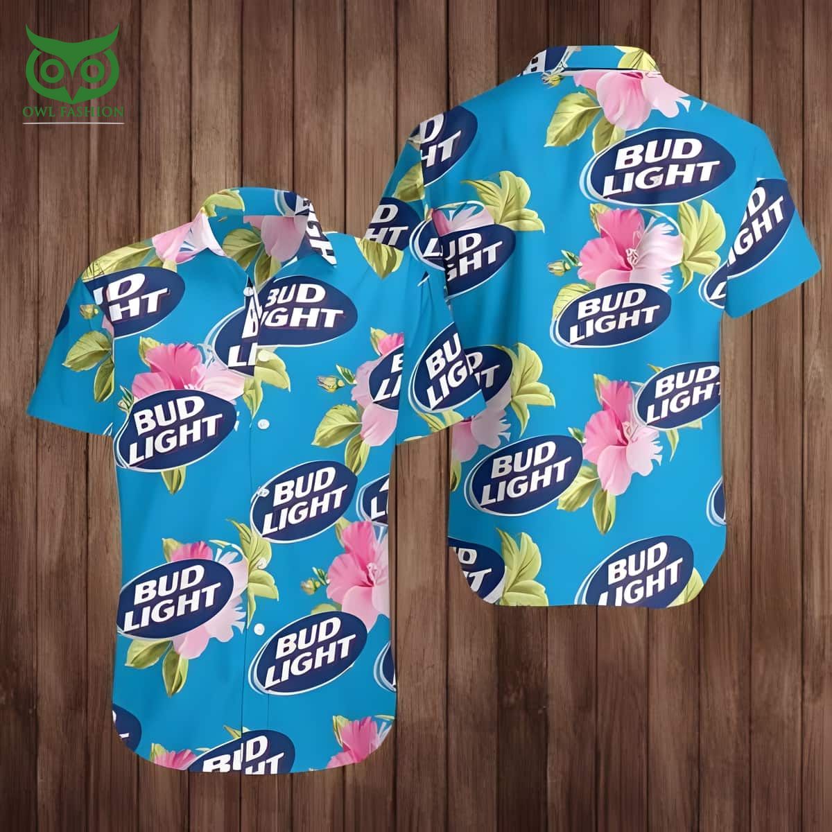 Bud Light Premium Hawaiian Pink Hibiscus Flower Gift - Adult & Kids T-Shirts, Sweatshirts & Hoodies apparel design preview 1