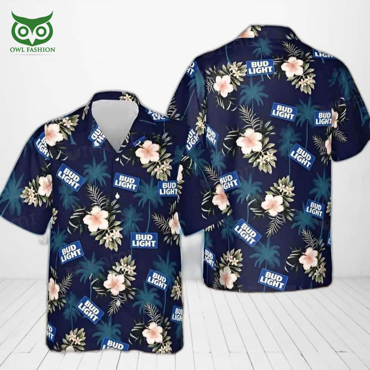Bud Light Premium Hawaiian Tropical Flora Gift - Adult & Kids T-Shirts, Sweatshirts & Hoodies apparel design preview 1