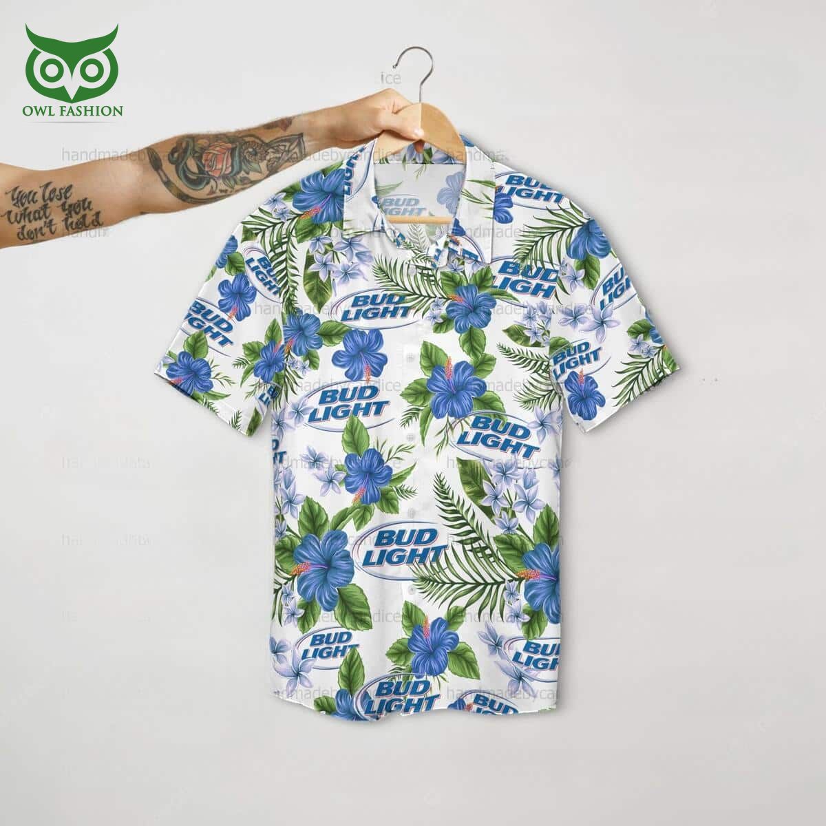 Bud Light Premium Hawaiian Tropical Flowers Beer - Adult & Kids T-Shirts, Sweatshirts & Hoodies apparel design preview 1