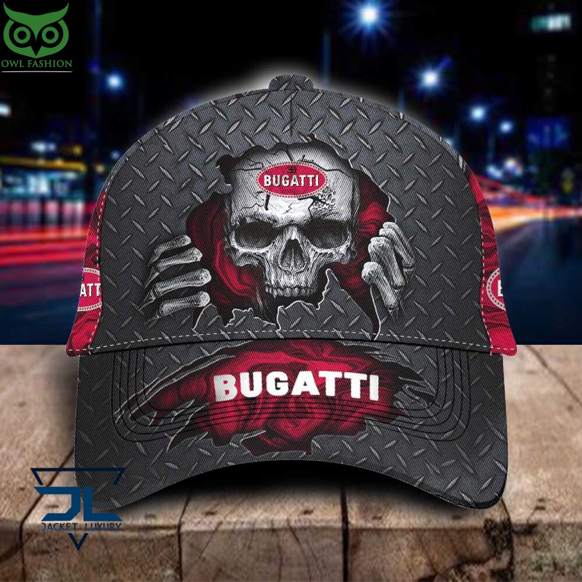 Bugati Car Skull Metal Classic Cap - Adult & Kids T-Shirts, Sweatshirts & Hoodies apparel design preview 1