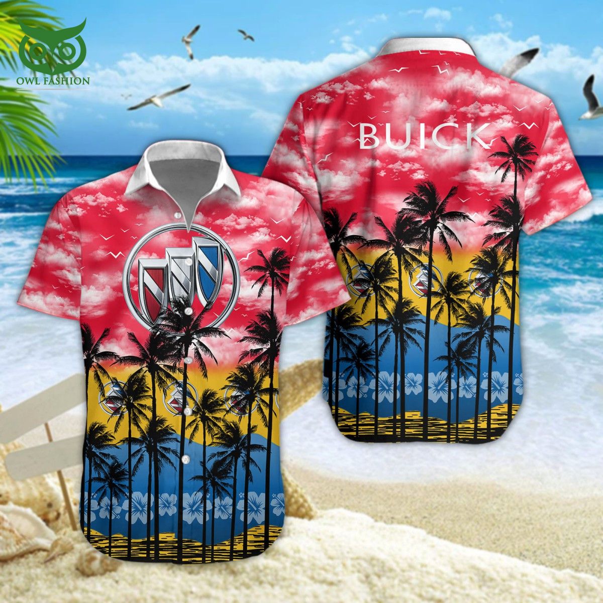 Buick Luxury Car Brand Hawaiian Short - Adult & Kids T-Shirts, Sweatshirts & Hoodies apparel design preview 1