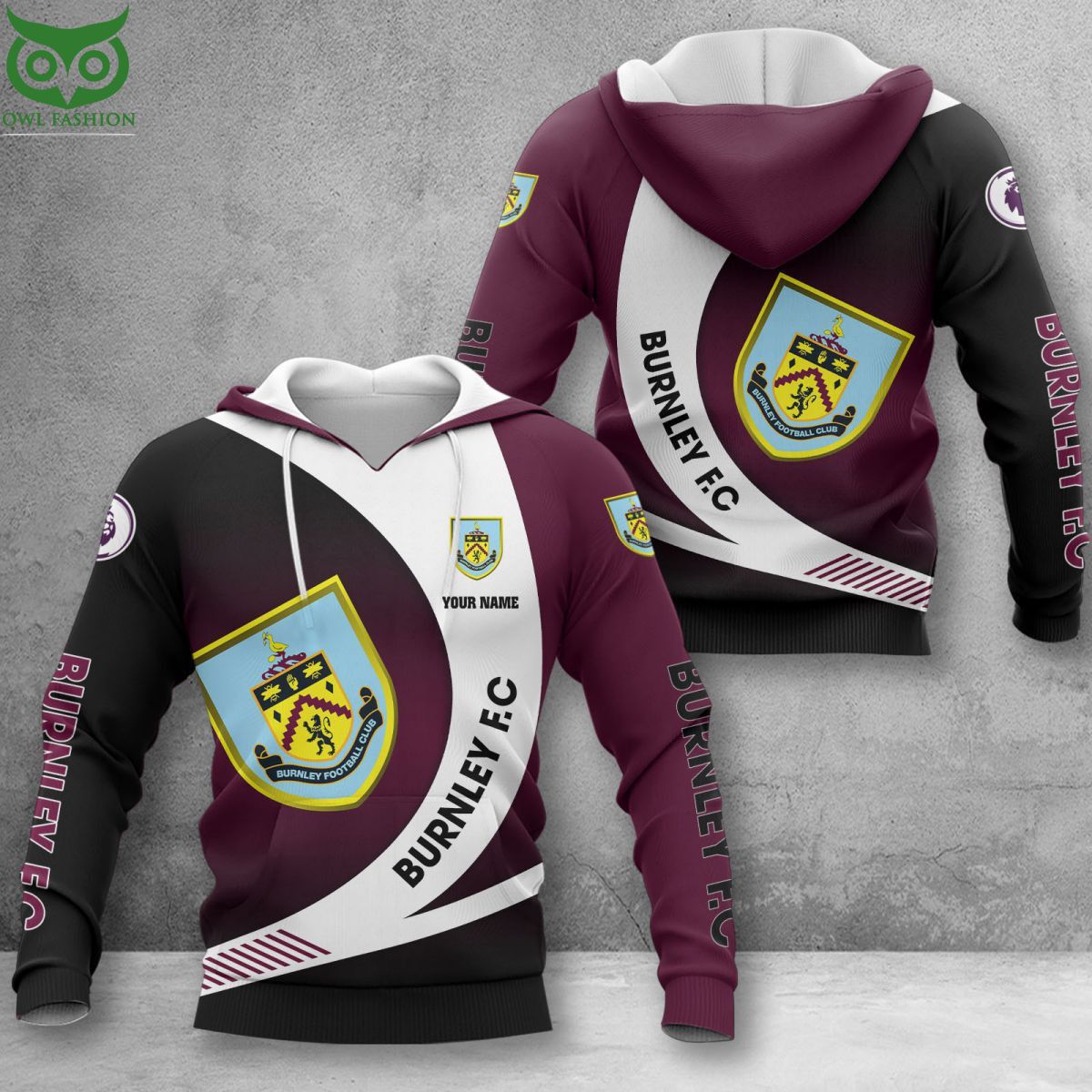 Burnley F.C Premier League - Adult & Kids T-Shirts, Sweatshirts & Hoodies apparel design preview 1