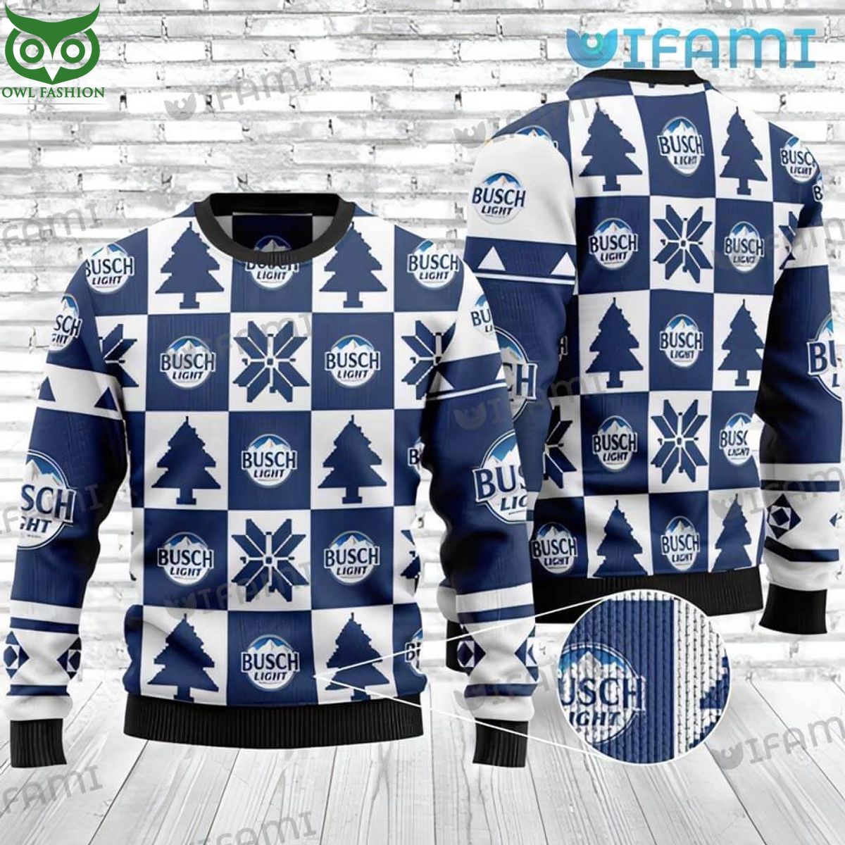 Busch Light Ugly Sweater Christmas Gift For Beer - Adult & Kids T-Shirts, Sweatshirts & Hoodies apparel design preview 1