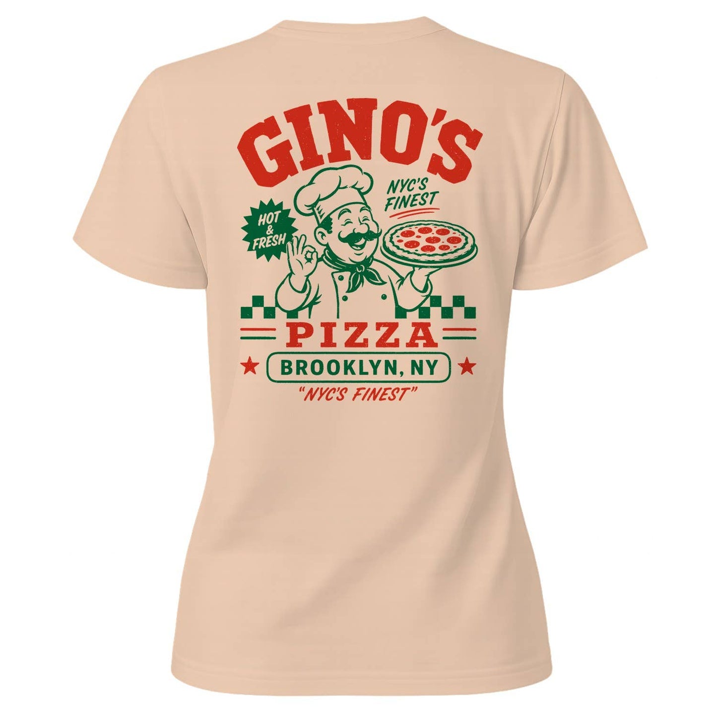 Women's Gino's Pizza Brooklyn Ny - Adult & Kids T-Shirts, Sweatshirts & Hoodies apparel design preview 1