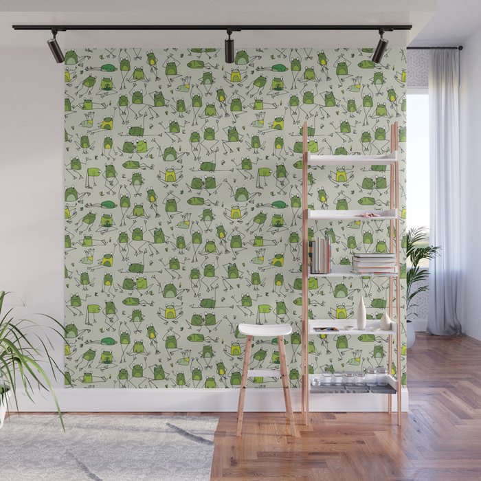 Funny Frogs Wall Mural Gallery Image 1 - Adult & Kids T-Shirts, Sweatshirts & Hoodies apparel design preview 1