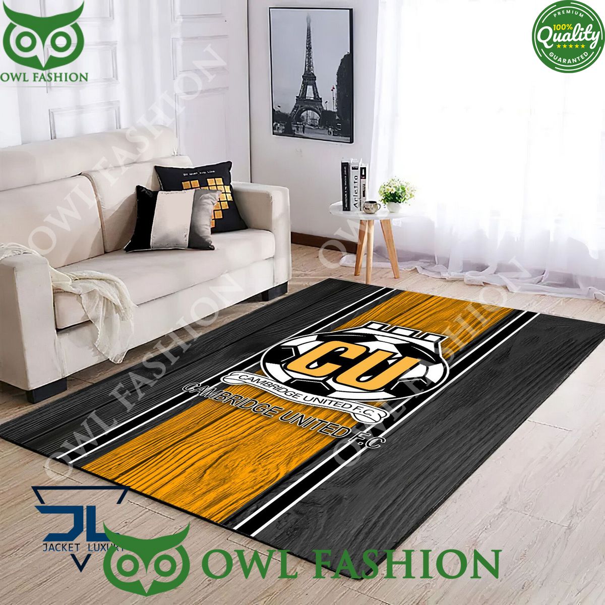 Cambridge United F.C EFL Football Rug Carpet Living - Adult & Kids T-Shirts, Sweatshirts & Hoodies apparel design preview 1