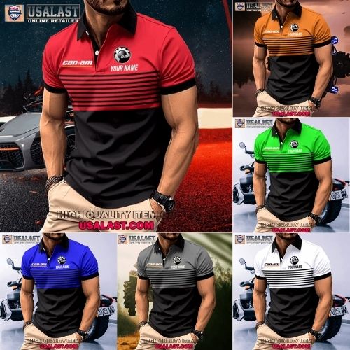 Can-Am BRP Custom Name Men Polo - Adult & Kids T-Shirts, Sweatshirts & Hoodies apparel design preview 1