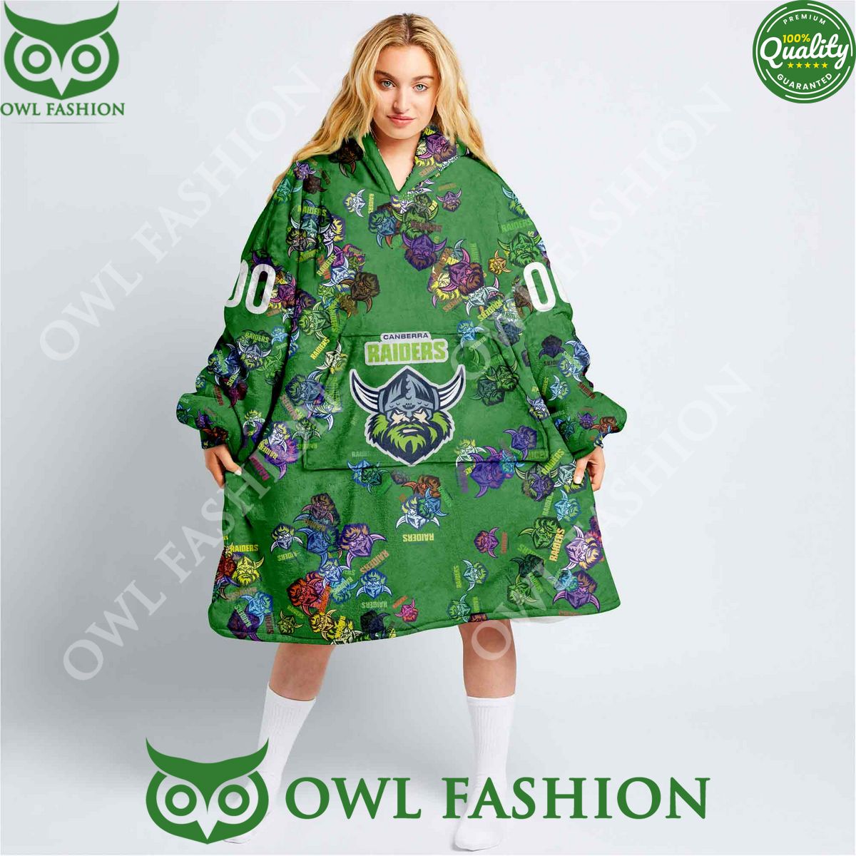 Canberra Raiders Special Logo Design Trending Fleece - Adult & Kids T-Shirts, Sweatshirts & Hoodies apparel design preview 1