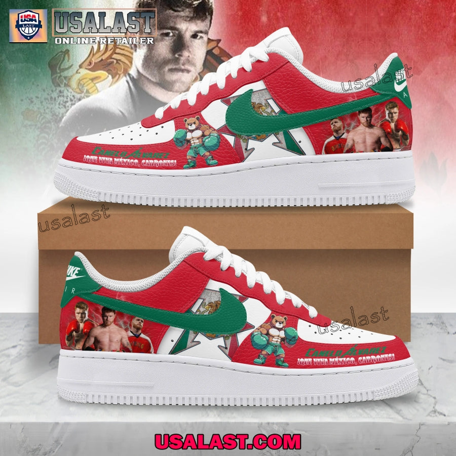 Canelo Alvarez Boxer Air Force 1s Sneakers - Adult & Kids T-Shirts, Sweatshirts & Hoodies apparel design preview 1