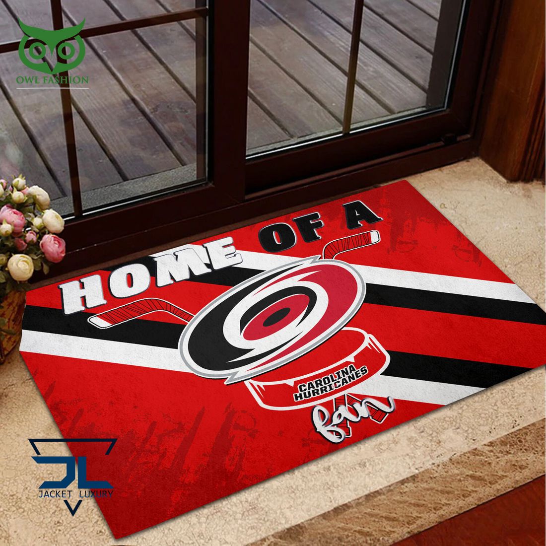 Carolina Hurricanes NHL Team Doormat - Adult & Kids T-Shirts, Sweatshirts & Hoodies apparel design preview 1