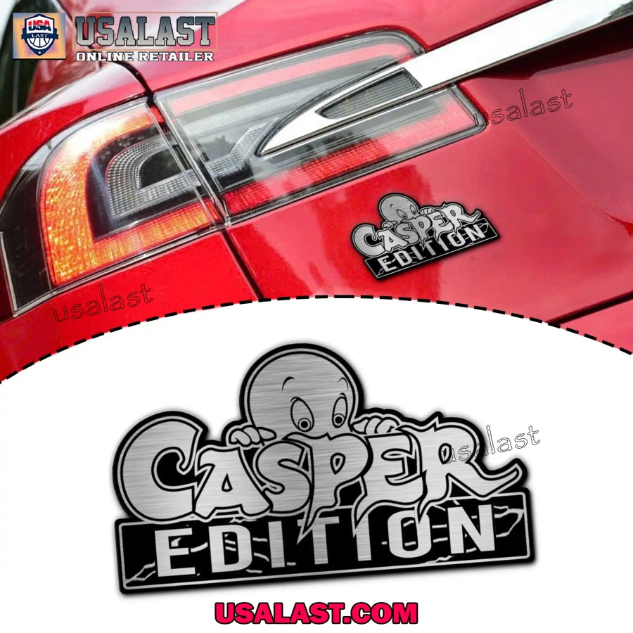 Casper Edition Custom 3D Car Badge Sticker - Adult & Kids T-Shirts, Sweatshirts & Hoodies apparel design preview 1