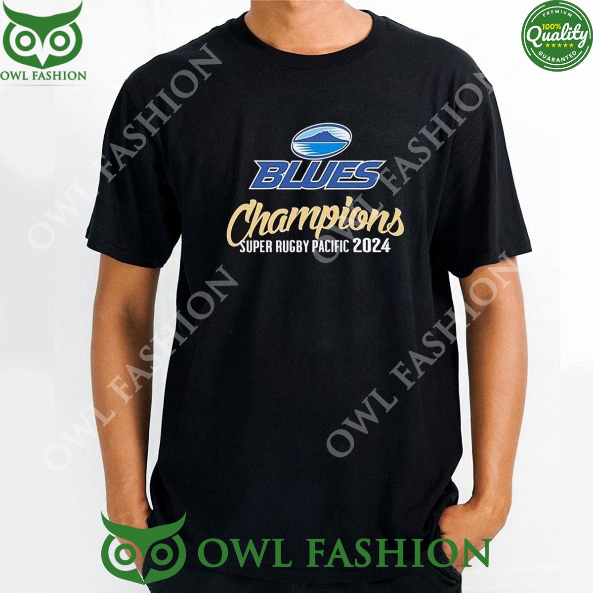 Champions Super Rugby Pacific 2024 Blues Union Team - Adult & Kids T-Shirts, Sweatshirts & Hoodies apparel design preview 1