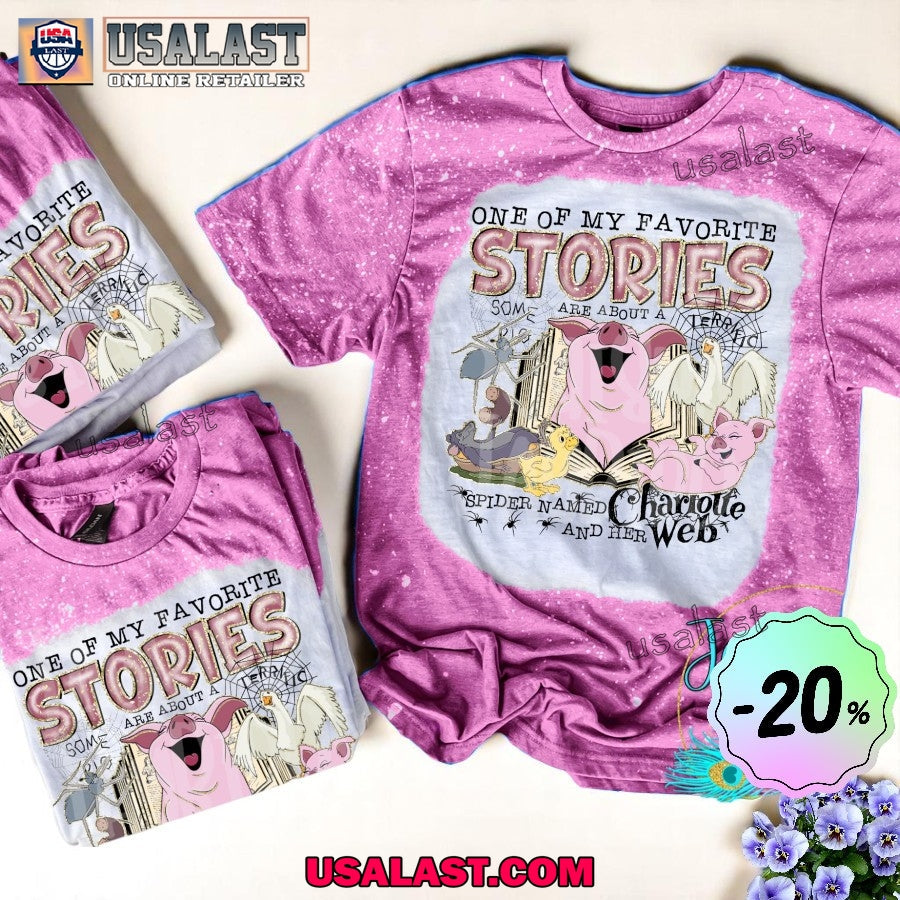 Charlotte Web Book Unisex Bleached - Adult & Kids T-Shirts, Sweatshirts & Hoodies apparel design preview 1