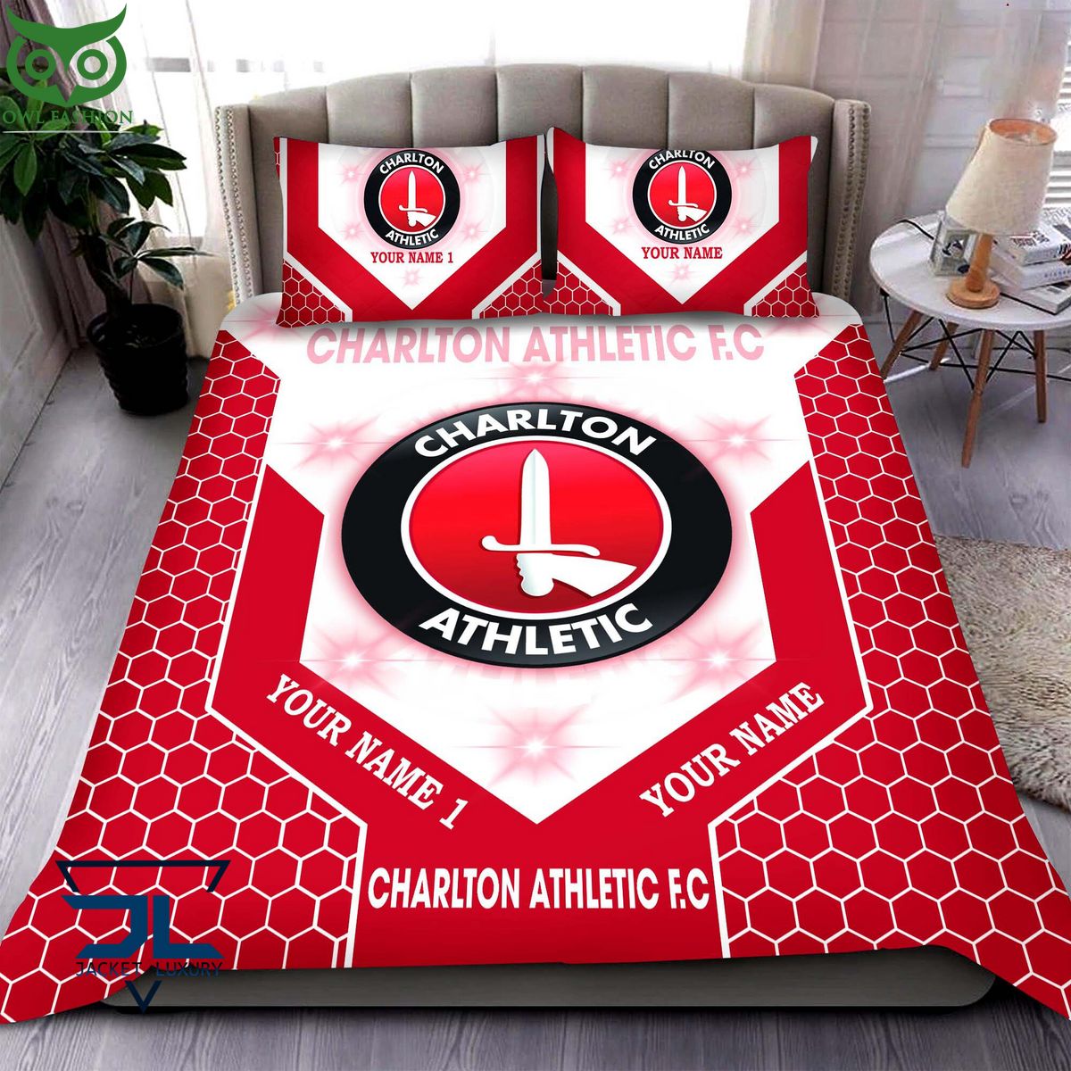 Charlton Athletic F.C EFL Football Custom Bedding Set - Adult & Kids T-Shirts, Sweatshirts & Hoodies apparel design preview 1