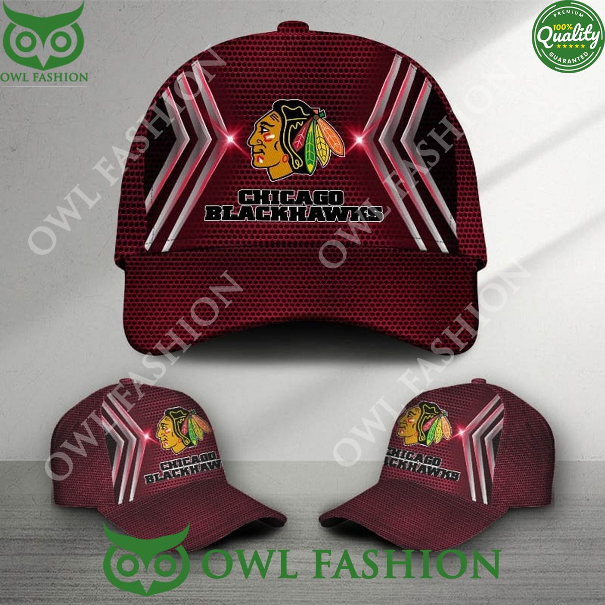Chicago Blackhawks Printed NHL Ice Hockey Classic Cap - Adult & Kids T-Shirts, Sweatshirts & Hoodies apparel design preview 1