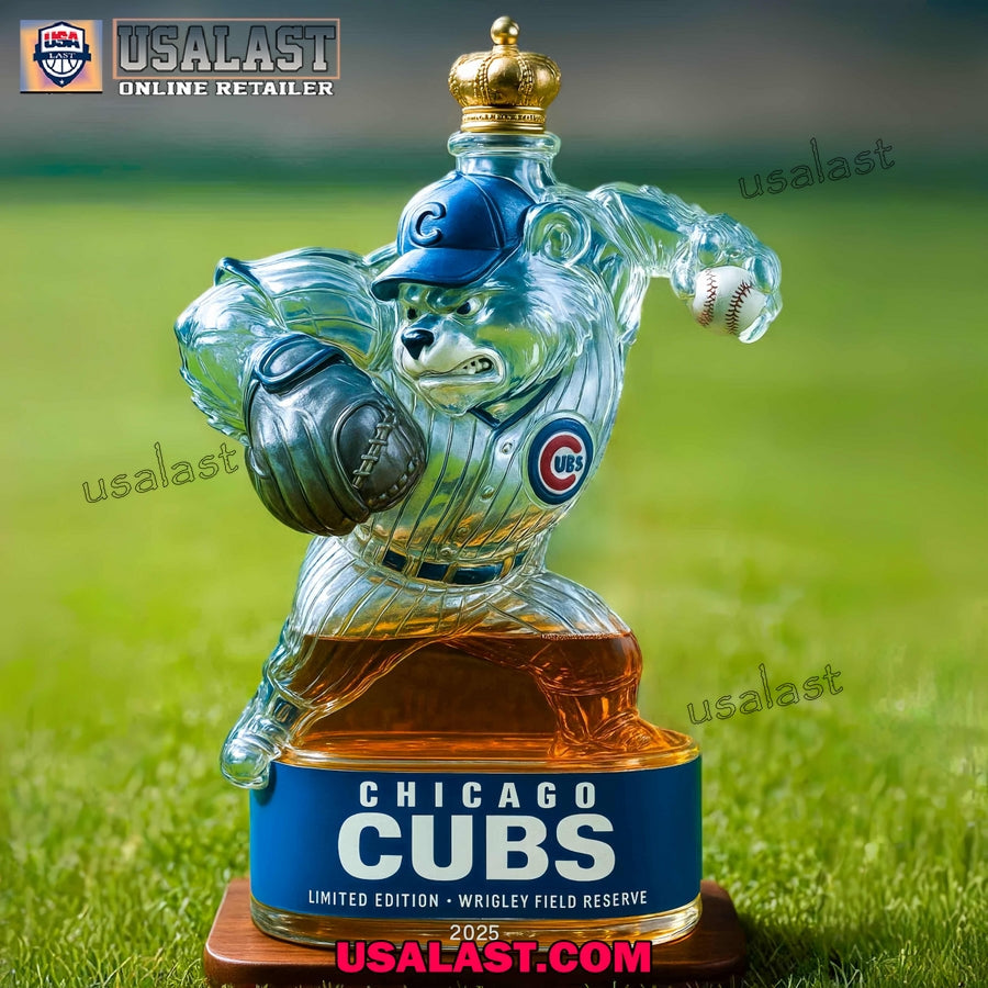 Chicago Cubs Bear 2025 Decanter - Adult & Kids T-Shirts, Sweatshirts & Hoodies apparel design preview 1