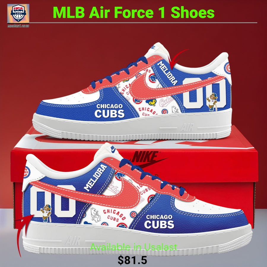 Chicago Cubs Personalized Air Force 1 Shoes - Adult & Kids T-Shirts, Sweatshirts & Hoodies apparel design preview 1